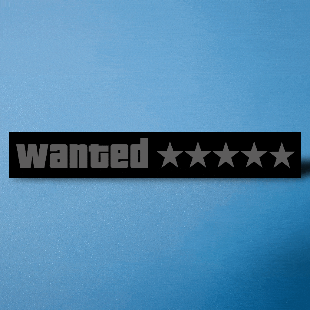 Sticker "Wanted"