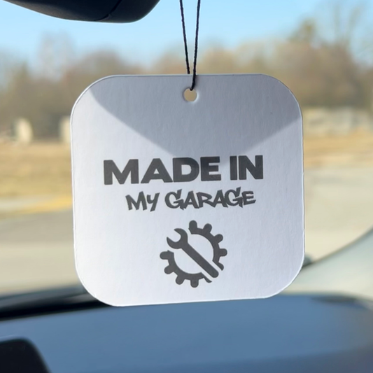 Car Air Freshener "Made in Garage"