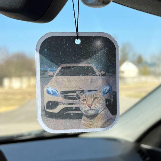 Car Air Freshener "Mercedes Cat"