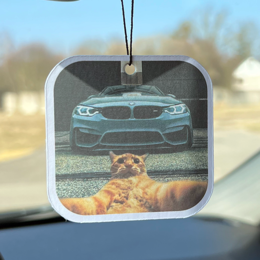 Car Air Freshener "BMW Cat"